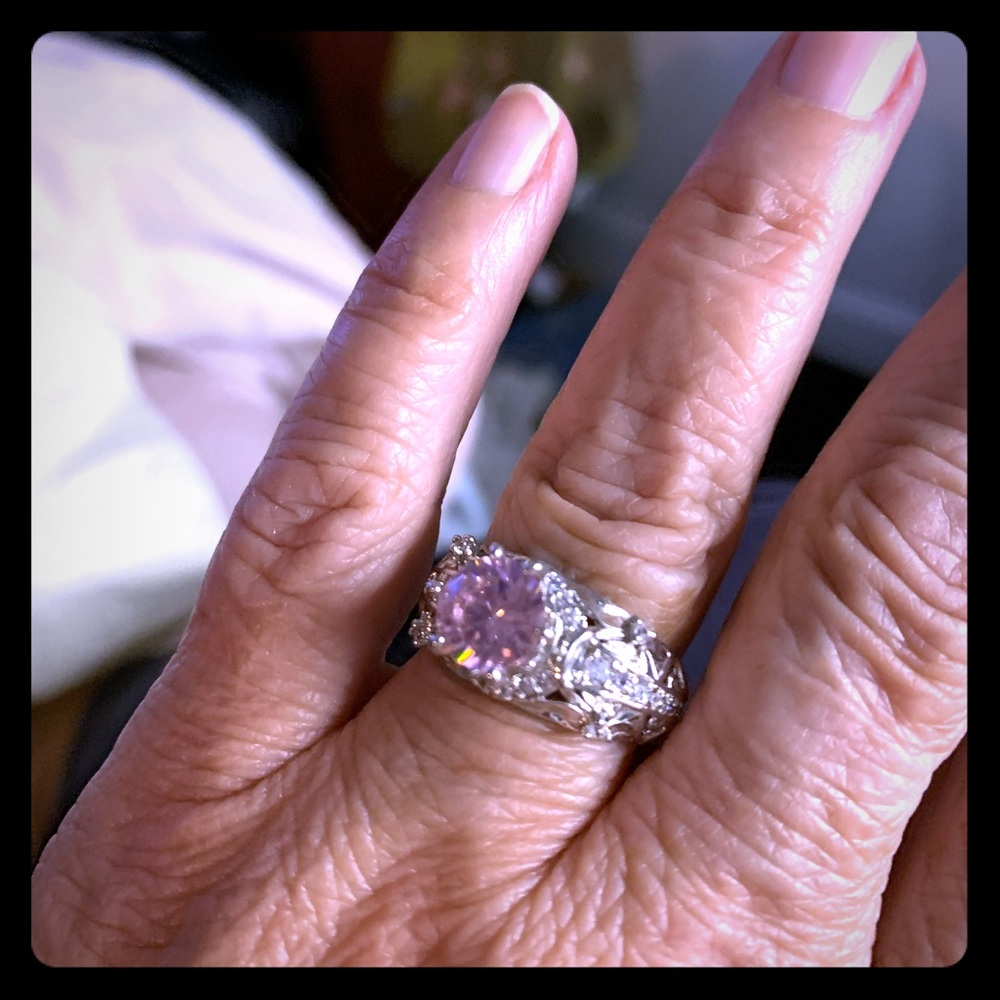 Pink sapphire ring